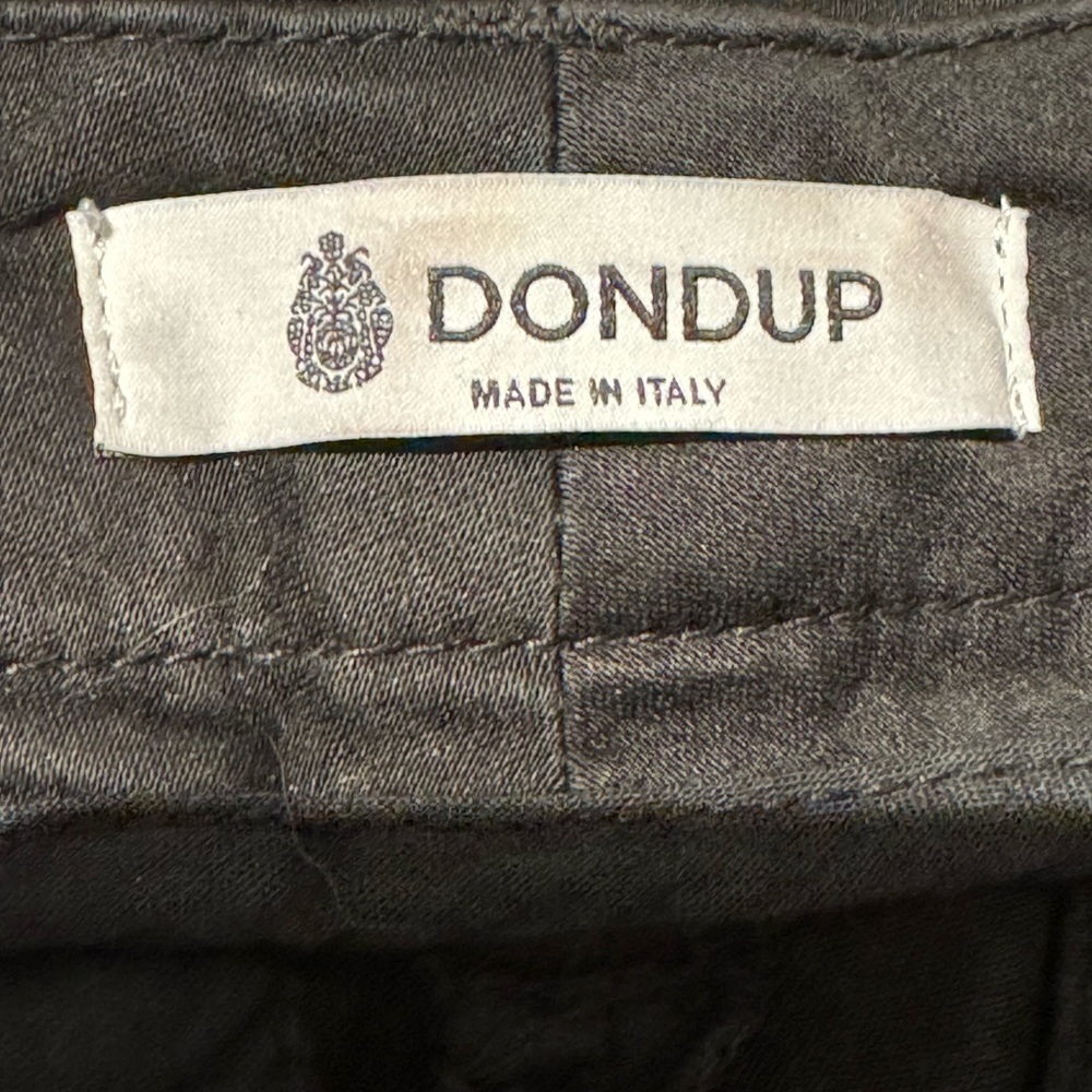 Dondup Made in Italy black slim cropped pants women’s size 27 - Picture 3 of 16